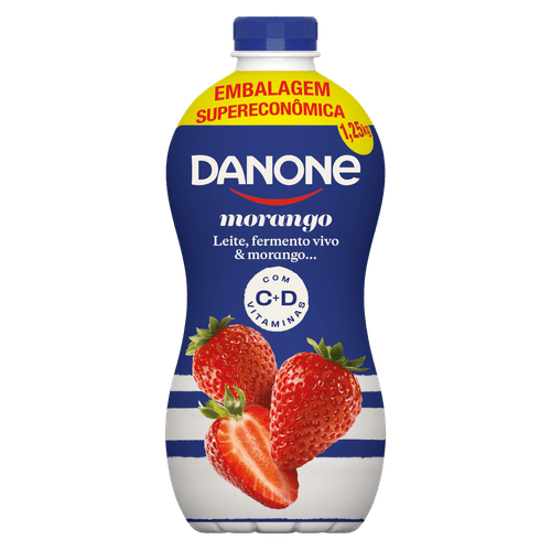 Iogurte Danone Liquido Morango 1,25KG