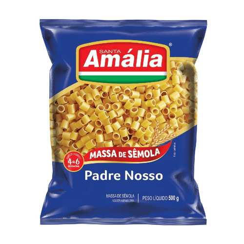 Macarrao Santa Amalia Semola Padre Nosso 500G