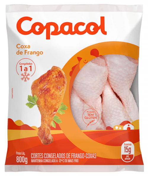 Coxa Com Sobrecoxa Frango Copacol Pass.Iqf 800G