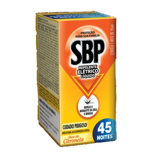 Inseticida Sbp Led 45N Refil Citronela 35ML