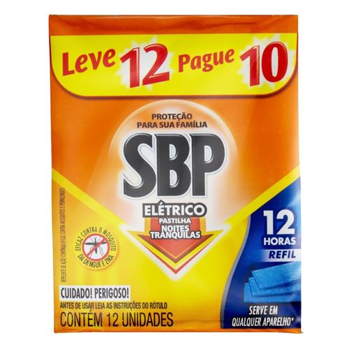 Inseticida Sbp Eletrico 12H Refil Promo L12P10