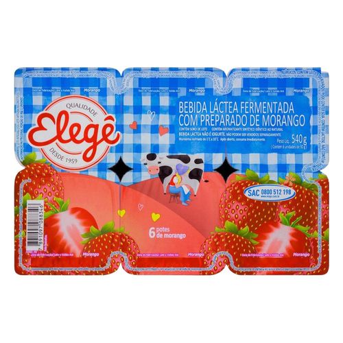 Bebida Lactea Elege Morango 510G