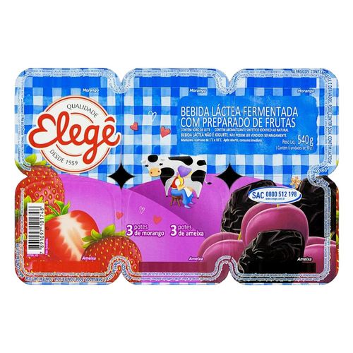Bebida Lactea Elege Morango/Ameixa 510G
