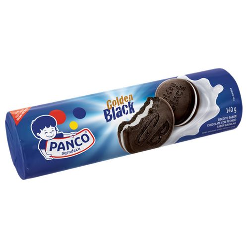 Biscoito Panco Recheado Golden Black Baunilha 140G