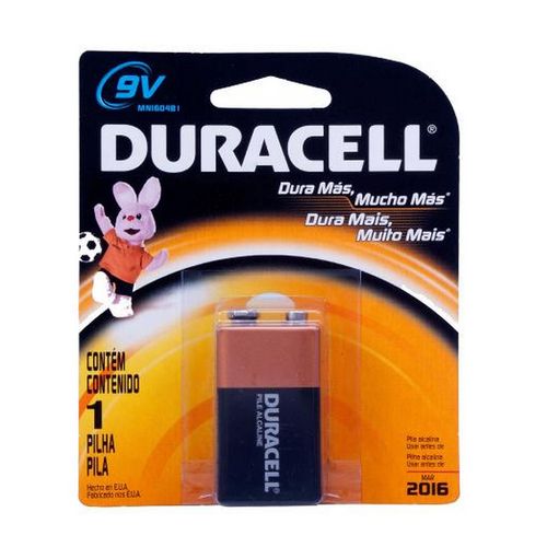 PILHA DURACELL BATERIA 9.V UN