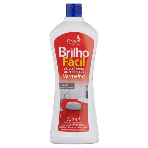 Cera Brilho Facil Vermelha 750ML