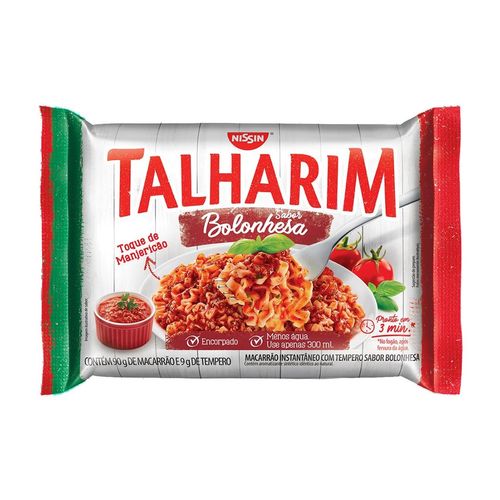 Talharim Instantaneo Nissin Bolonhesa 99G
