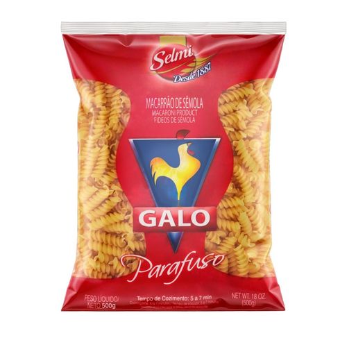 Macarrao Galo Semola Parafuso 500G