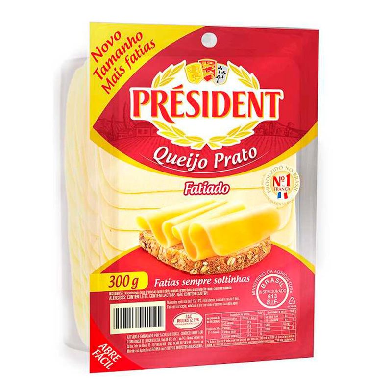 Queijo-prato-president-fatiado-300G