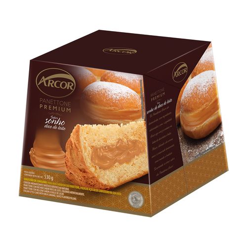 Panettone Arcor Rech.Doce De Leite 530G