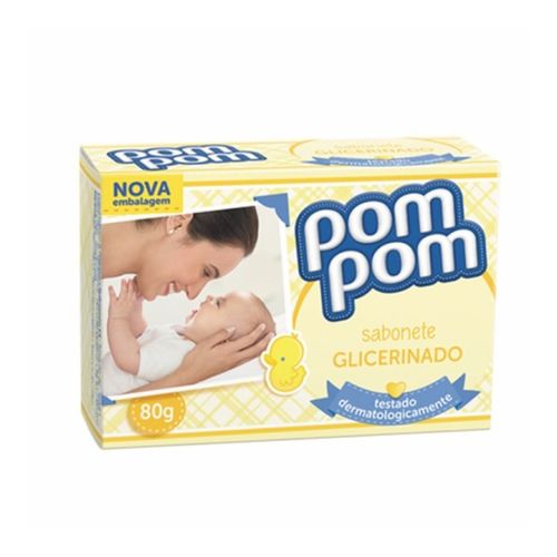 Sabonete Barra Pom Pom Glicerinado 80G