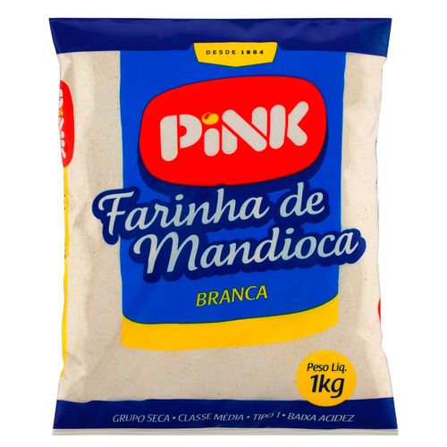 FARINHA MANDIOCA PINK CRUA BR. 1KG