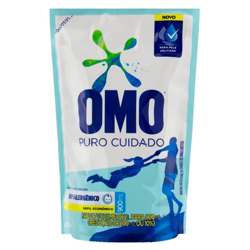 Lava Roupas Omo Liquido Puro Cuidado Sh 900ML