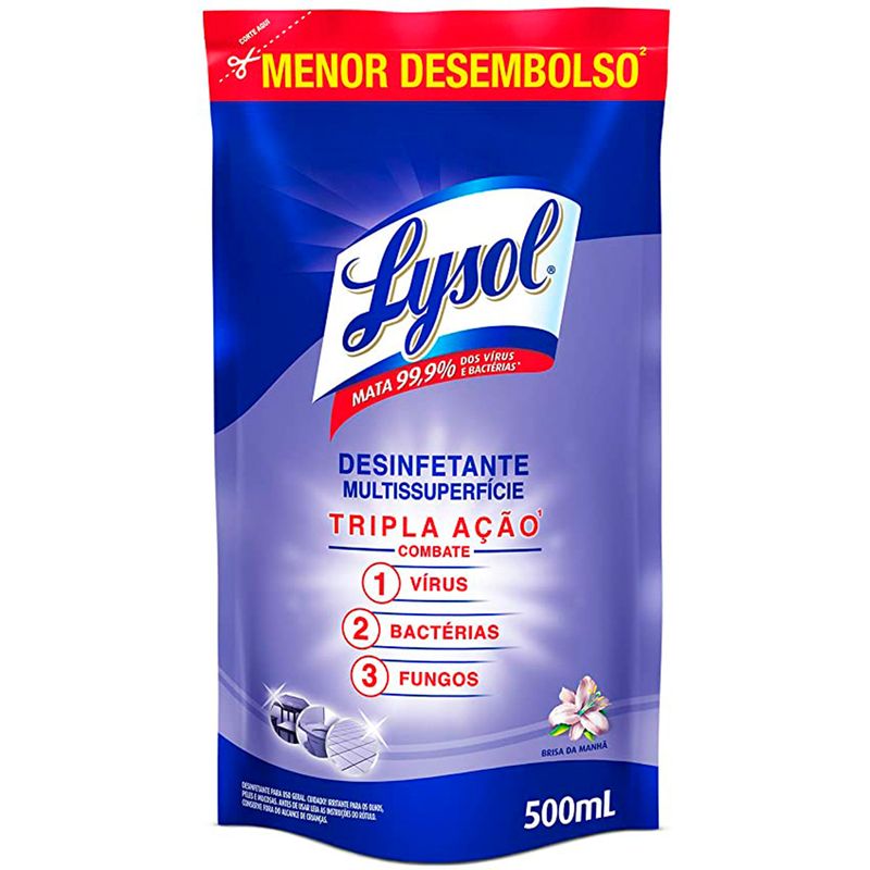 Desinfetante-lysol-brisa-manha-sache-500ML