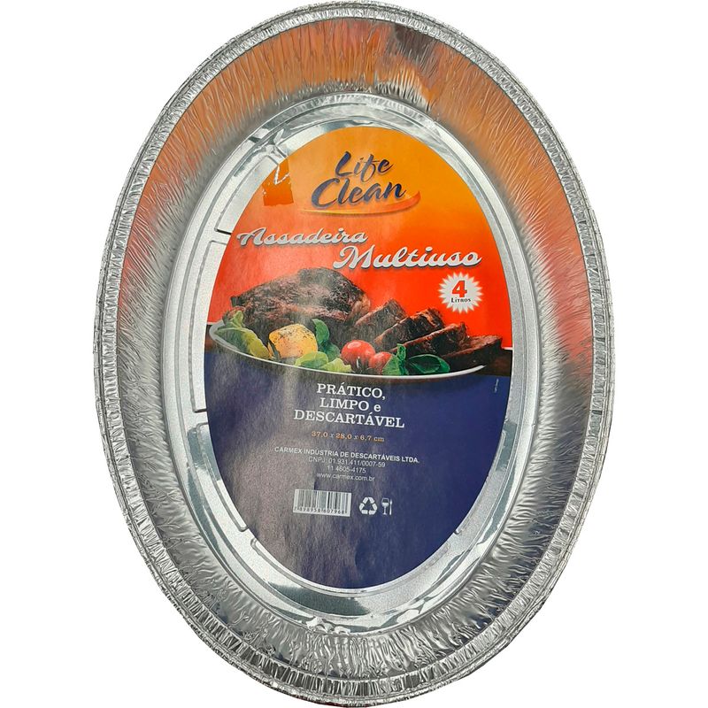 Assadeira-de-aluminio-life-clean-oval-4l-UNIDADE