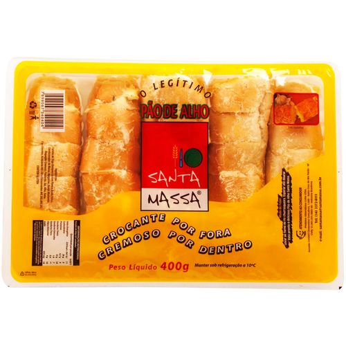 PAO DE ALHO SANTA MASSA TRADICIONAL 400G