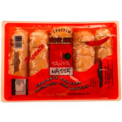 PAO DE ALHO SANTA MASSA PICANTE 400G