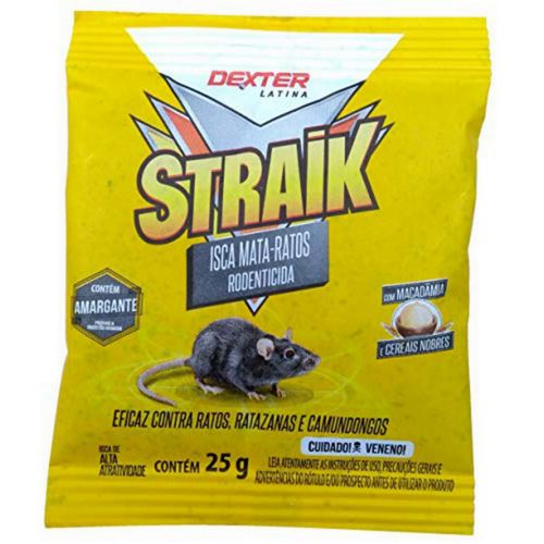 Raticida Straik Mata Ratos 25G