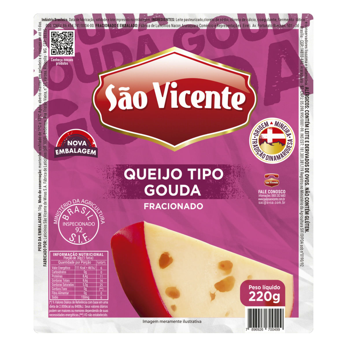 Queijo Gorgonzola 180gr - São Vicente - Não Atribuído - Queijo