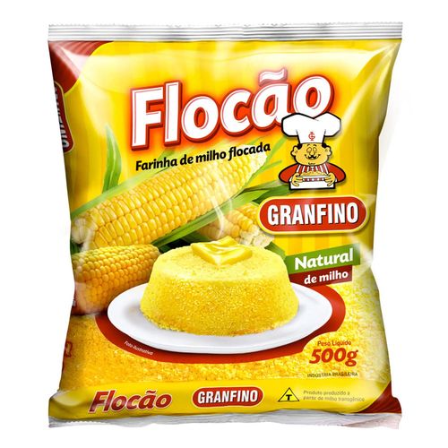 Farinha De Milho Granfino Flocao 500G