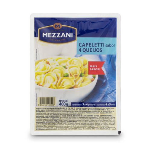 Capeletti Mezzani 4 Queijos 400G