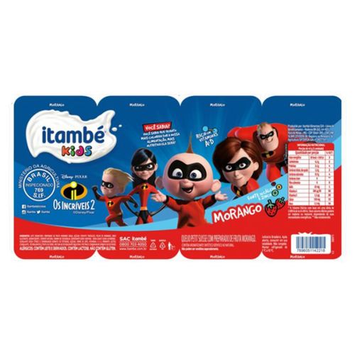 Petit Suisse Itambezinho Morango 320G