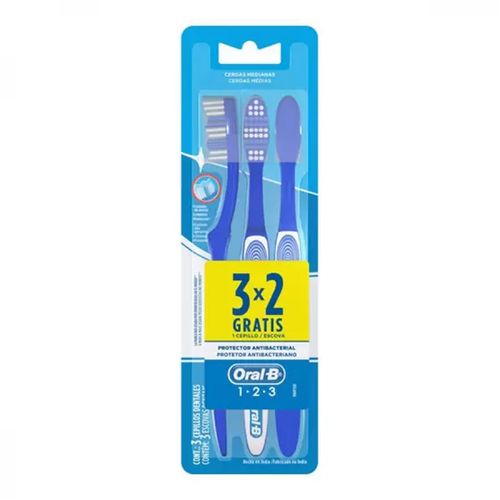Escova Dental Oral B 123 Limp.Brilhante L3P2