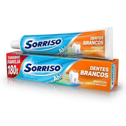 Creme Dental Sorriso Dentes Brancos 180G