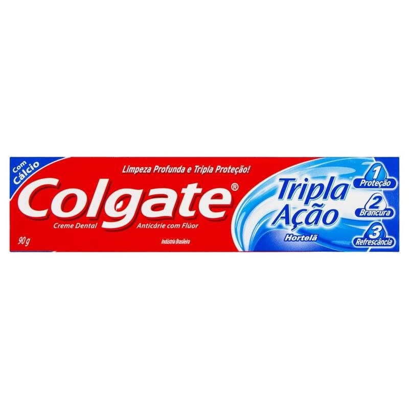 Creme-dental-colgate-tripla-acao-hortela-90G