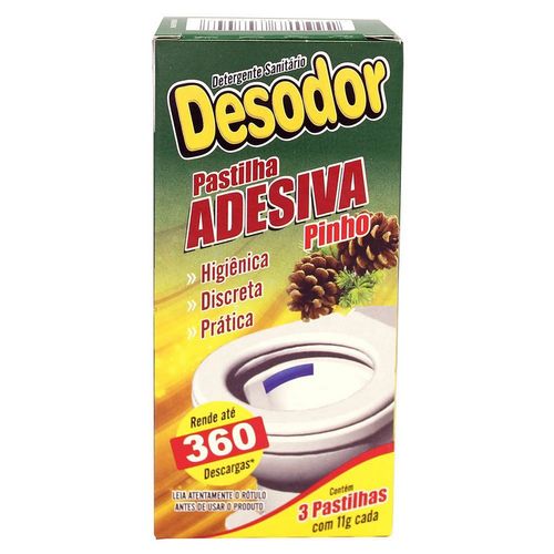 Pastilha Sanitizante Adesiva Desodor Pinho 35G