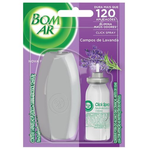 Bom Ar Click Spray Ap+Refil Lavanda 12ML