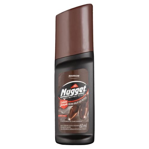 POLIDOR DE SAPATO NUGGET LIQ.MARROM 60ML