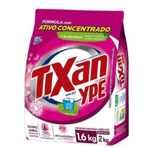 Detergente Em Pó Tixan Ype Maciez Sache 1,6KG