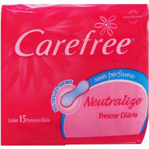 Protetor Diario Carefree Todo Dia Sem Perfume C/15
