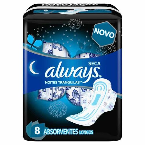Absorvente Always Noturno Seco C/8 - VALIDA