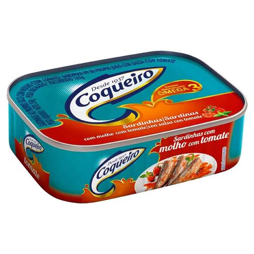 Sardinha Coqueiro Tomate 250G
