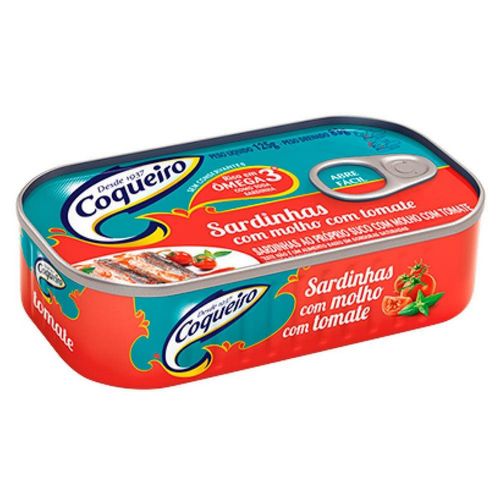 Sardinha Coqueiro Tomate 125G