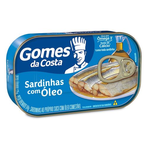 Sardinha Gomes Costa Oleo 125G