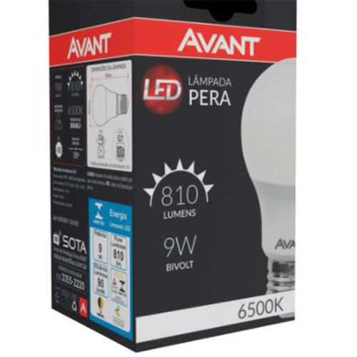 Lampada Avant Led 9W Bivolata UNIDADE