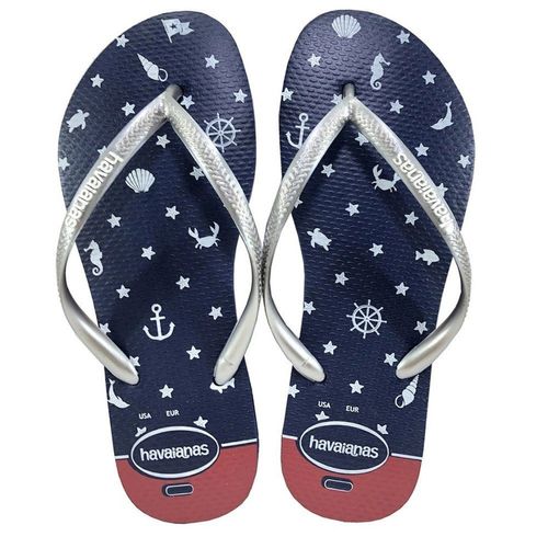 Sandalia Havaianas Slim Nautical Marin.39/40 PAR