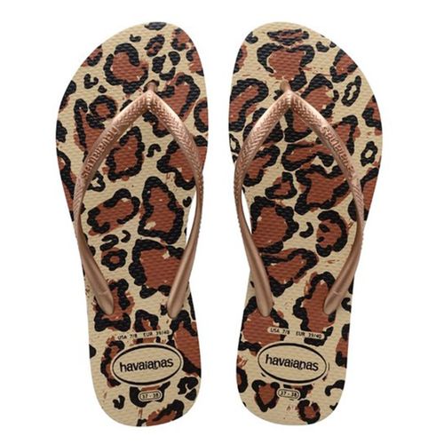 Sandalia Havaianas Slim Animals Bege 35/36 PAR