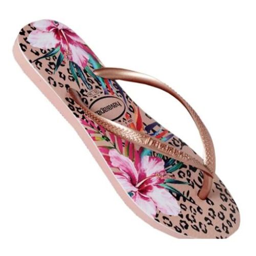 Sandalia Havaianas Slim Animals Rosa 41/42 PAR