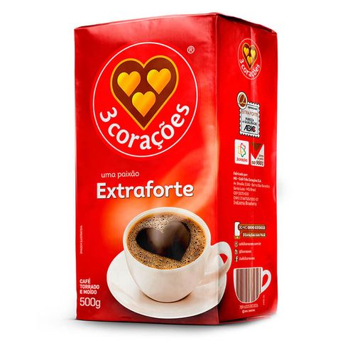 Cafe 3 Coracoes Extra Forte Vacuo 500G