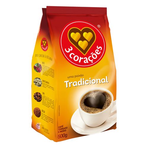 Cafe 3 Coracoes Tradicional 500G