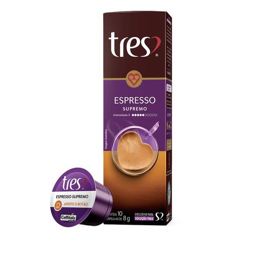 Capsula Tres Cafe Expresso Supremo 10X8G