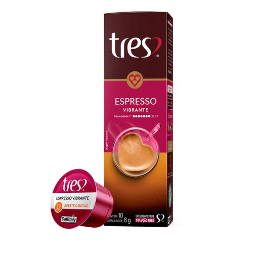 Capsula Tres Cafe Expresso Vibrante 10X8G