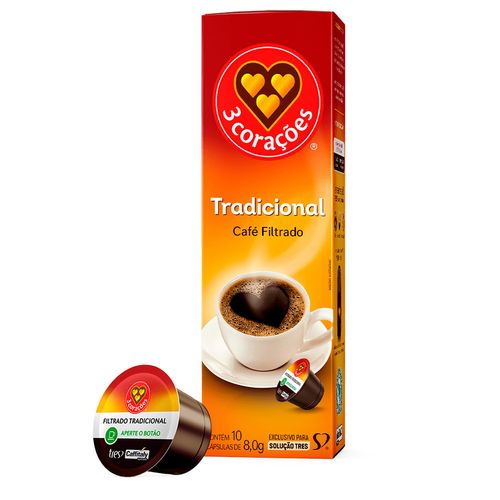 Capsula Tres Cafe Coado Classico 10X8G