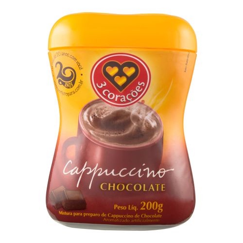 Cappuccino 3 Coracoes Chocolate 180G
