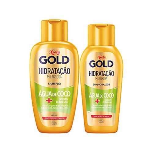 Kit Niely Gold Sh+Cd Hid.Agua Coco 500ML