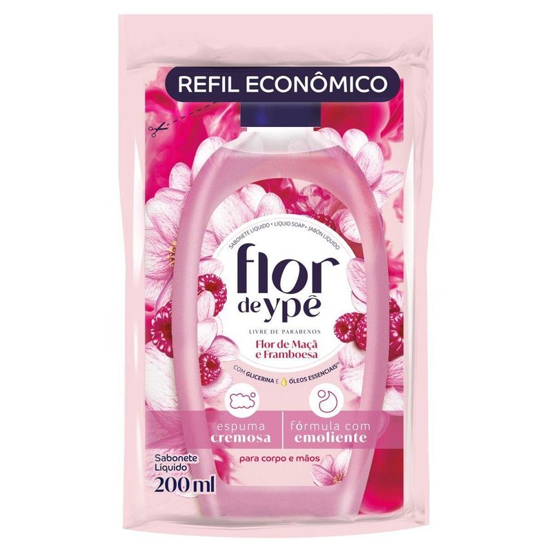 SABONETE-LIQ-FLOR-YPE-MACA-E-FRAMBOESA-REFIL-200ML